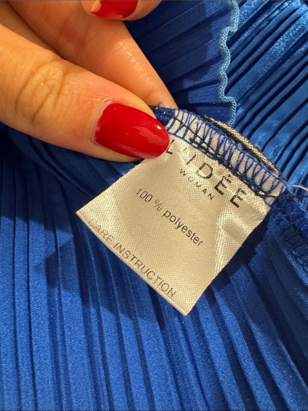 Lidee Vacances Strapless Pleated Top, Retails for $229, Royal Blue, US 4 AU 8 - Picture 7 of 9